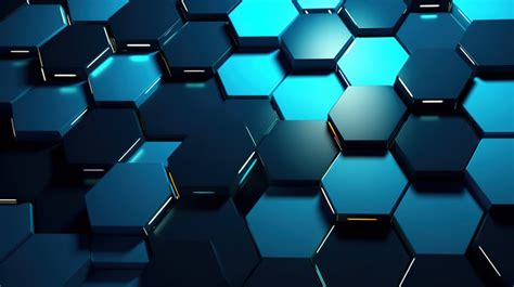 Hexagon Abstract Futuristic 3d Rendered Hexagonal Surface Background ...