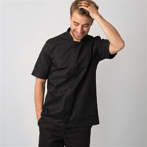 Men's mandarin collar cleaning tunic - Cleaners Uniforms, Housekeeping & Cleaning Clothing ...