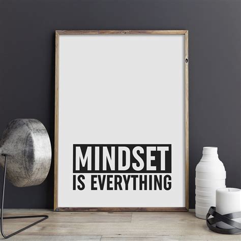 Mindset is Everything Print Office Poster Classroom - Etsy