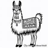 Llama Coloring Pages  Free & Printable sketch template