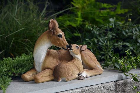 Doe with Fawn Deer - Outdoor Living - Outdoor Decor - Lawn Ornaments ...