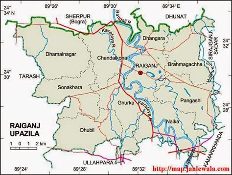 Sirajganj District: map Sirajganj District