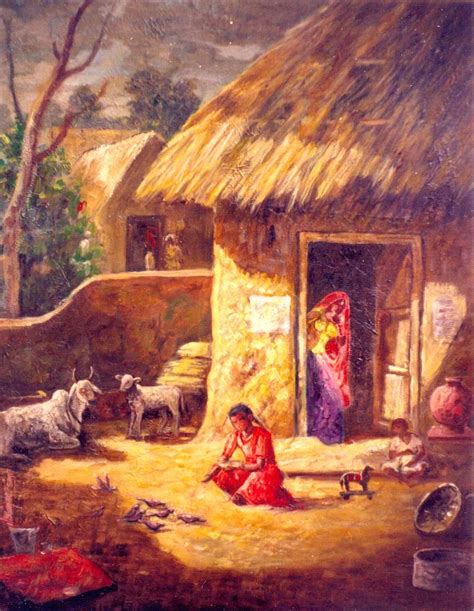 Indian villages life paintings,pictures ~ Cinipictures