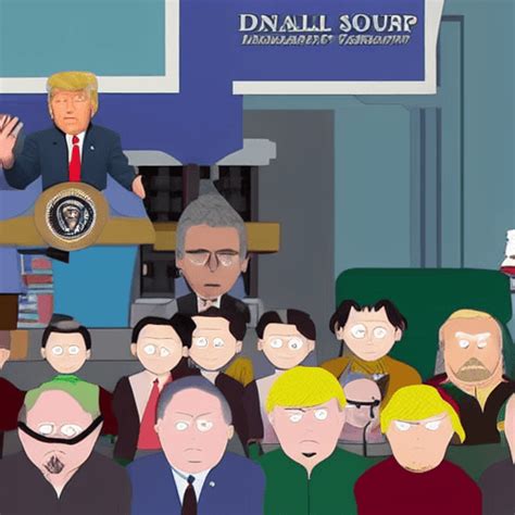 Donald Trump South Park Style Graphic · Creative Fabrica