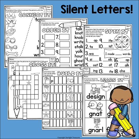 Silent Letters Worksheets and Activities for Early Readers - Phonics – Starlight Treasures Resources