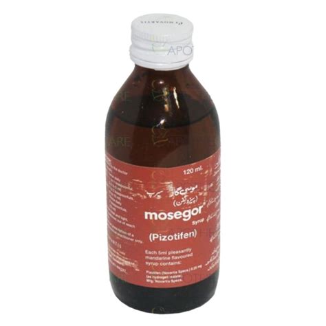 Mosegor Syrup 120Ml - Side Effects - Buy Online - ₨ 234 - khasmart