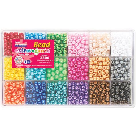 2300 Plastic Bead Pearl Mix Jewelry Making Beading Supplies Box Kids Craft Art