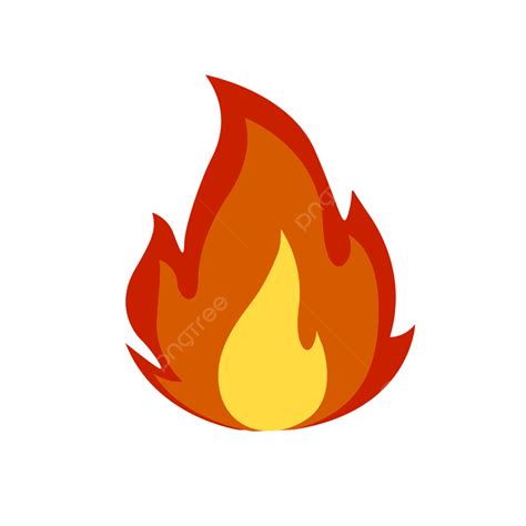 Orange Cartoon Cute Flame, Orange Clipart, Cute Clipart, Flame Clipart ...