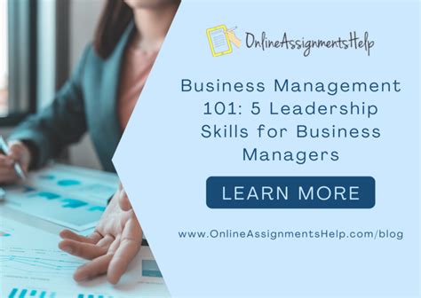 Business Management 101: 5 Leadership Skills for Business Managers