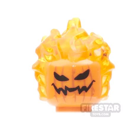 LEGO Minifigure Heads Flaming Pumpkin Head