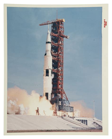 [APOLLO 11] THE LAUNCH OF APOLLO 11 AT LAUNCH COMPLEX 39. VINTAGE NASA ...