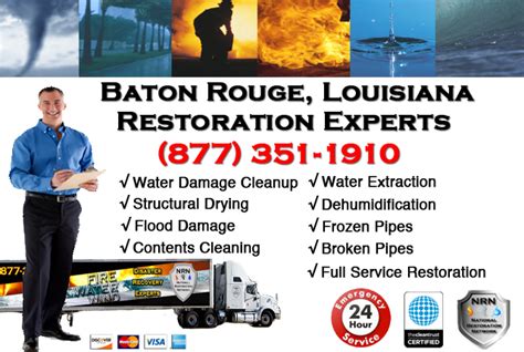 Flood Damage Cleanup Water Restoration Baton Rouge LA