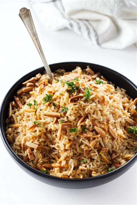 Basmati Rice Pilaf with Almonds - Savor the Best