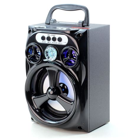 Wholesale LED Outdoor Subwoofer Portable Bluetooth Speaker 199BT (Black)