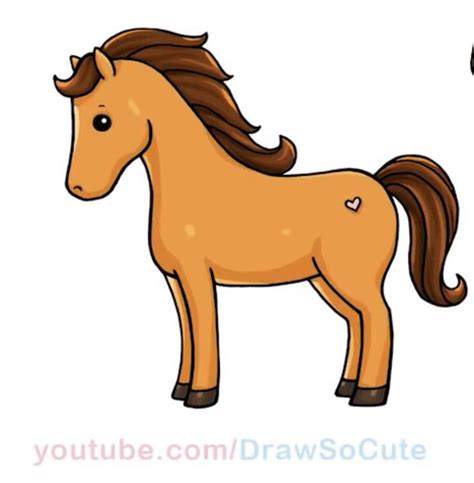 horse drawing easy cute - Tamela Sager