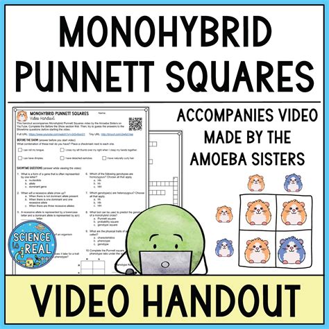 Alleles and Genes Amoeba Sisters Video Handout - Science is Real Education