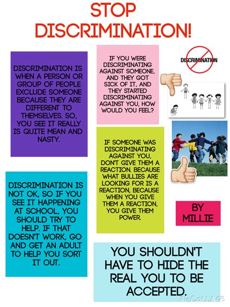 Year 6 at St Mark's School: Anti-Discrimination Posters