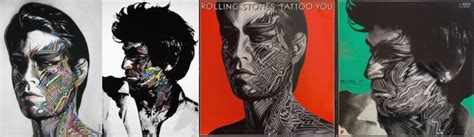 Tattoo You cover art. The Rolling Stones through the years.