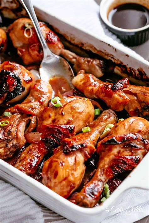 3 Ingredient Barbecue Soy Chicken Drumsticks - Cafe Delites