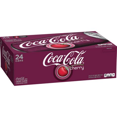 Coca-Cola Cherry Cans, 12 fl oz, 24 Pack | Beverages | FairPlay Foods