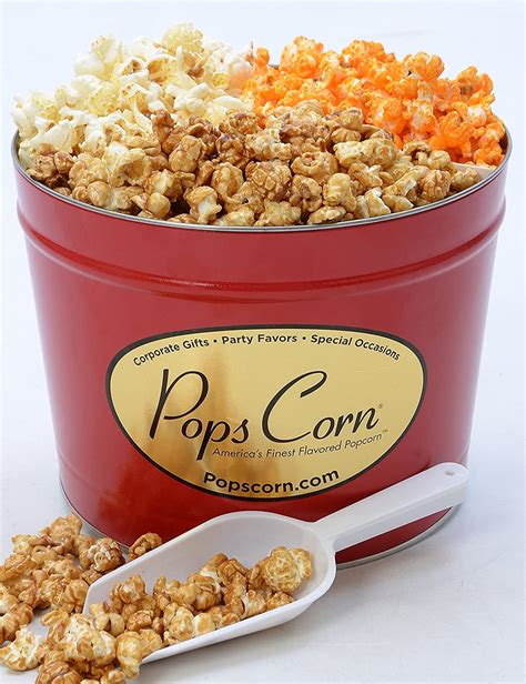 Gourmet Popcorn Tin-2 LARGE GALLONS-3 FLAVORS-THE PERFECT GIFT!! FREE ...