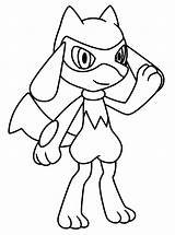 100 Pokemon Lucario Coloring Pages sketch template