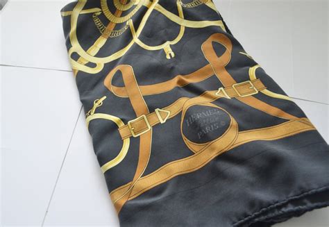 Vintage Hermes silk scarf /the Eperon d'Or by Henri