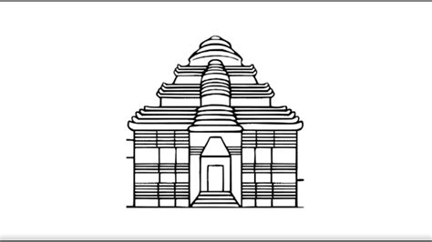 Konark Sun Temple Drawing