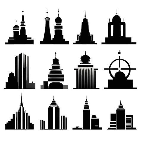 Premium Vector | Flat 2d vector art of cityscape