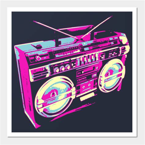 80s Boombox Pop Art - Boombox - Posters and Art | TeePublic