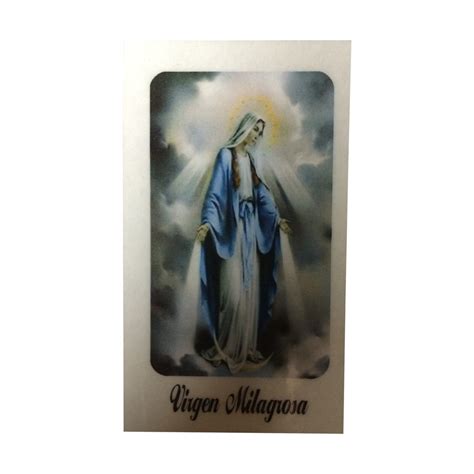 Virgin Mary Laminated Prayer Card