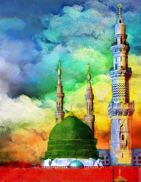 Islamic Painting - Islamic Painting 009 by Catf | Islamic paintings, Mosque art, Islamic art