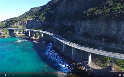 Sea Cliff Bridge - Drone Video - PhotoInsomnia