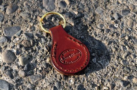 Personalized Leather Key Ring L James Thieman Leathercraft - Etsy