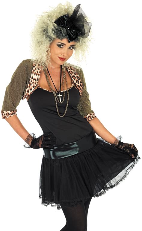 Ladies 80s Pop Star Fancy Dress Costume 1980s Madonna Celebrity Outfit UK 6-22 | eBay