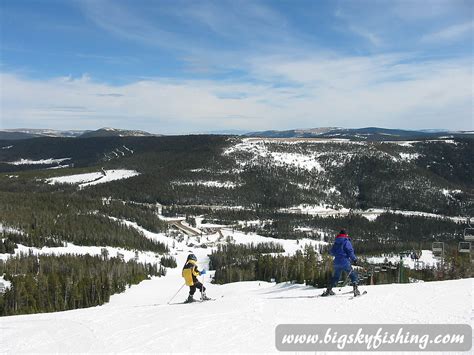 Trail From Summit at Showdown Ski Area in Montana