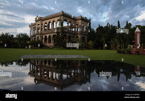 Night shot of the famous Bacolod Ruins in Bacolod City Philippines ...