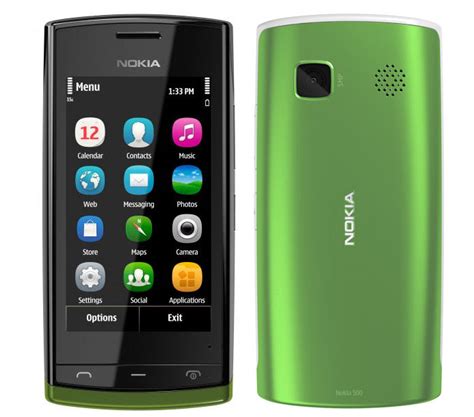 O primeiro smartphone da Nokia, o Nokia 500, vem com OS Symbian e processador de 1GHz.