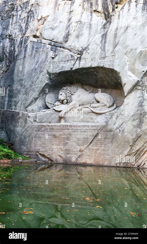 The Lion of Lucerne monument Stock Photo - Alamy