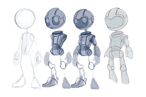 Robot design sketch, Robot concept art, Robots drawing