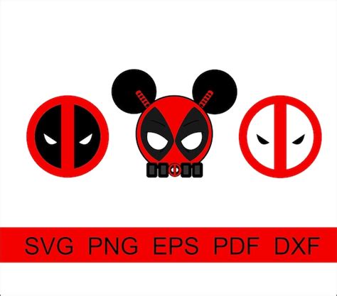 Deadpool Logo Svg Clipart Deadpool Eps File for Cricut - Etsy