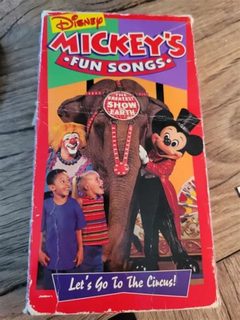 SING ALONG SONGS - Mickey's Fun Songs: Let's Go to the Circus! VHS ...