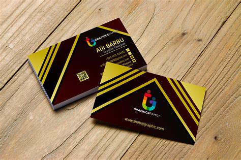 Luxury Golden Business Card Design Free Template – GraphicsFamily