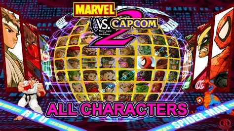 Marvel Vs Capcom 2: New Age of Heroes - All Characters + Unlocks - YouTube