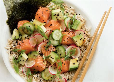 Salmon Poke Bowl with Pickled Cucumbers - STRONG Fitness Magazine