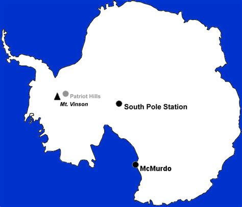 Vinson Massif Antarctica Map free image download