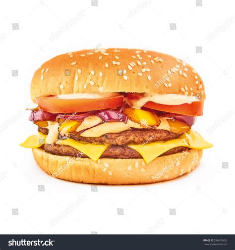 Fastfood Huge Tasty Double Beef Burger Stock Photo 396615655 | Shutterstock