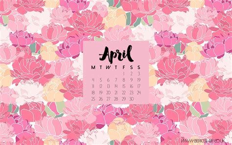 Download A Beautiful Calendar to Welcome April Wallpaper | Wallpapers.com