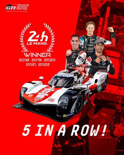 TOYOTA GAZOO Racing WEC on Twitter: "Victory!! 2022 Le Mans 24 Hours winners! 🍾 🏆🏆🏆🏆🏆 #LeMans24 ...