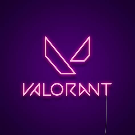 Valorant Logo Neon Sign - Neonize